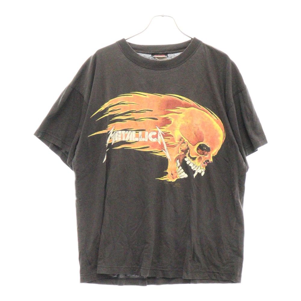 VINTAGE (ヴィンテージ) 90s METALLICA PUSHEAD TEE 両面プリント半袖Tシャツ カットソー ブラック