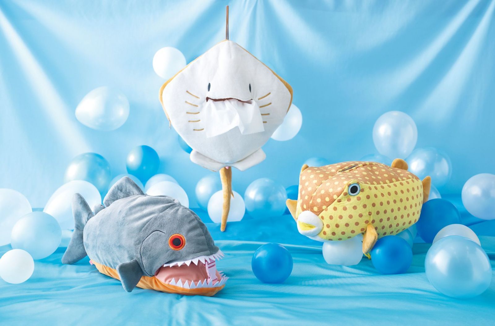 ティッシュケース（ハコフグ） フグ 箱ティッシュ 海の生き物
