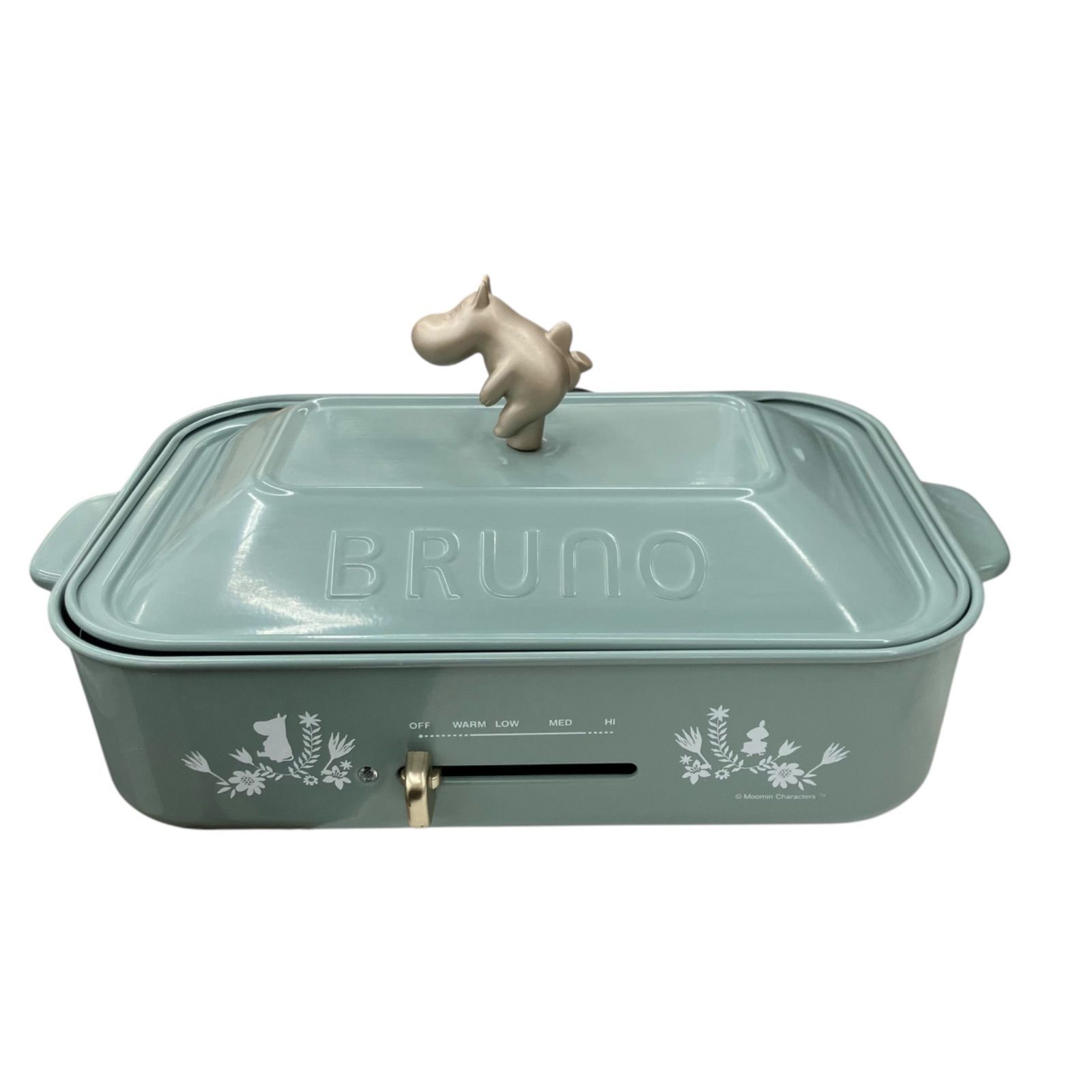 186000 現状品 BRUNO ブルーノ ムーミン コンパクト ホットプレート BOE059 グリーン