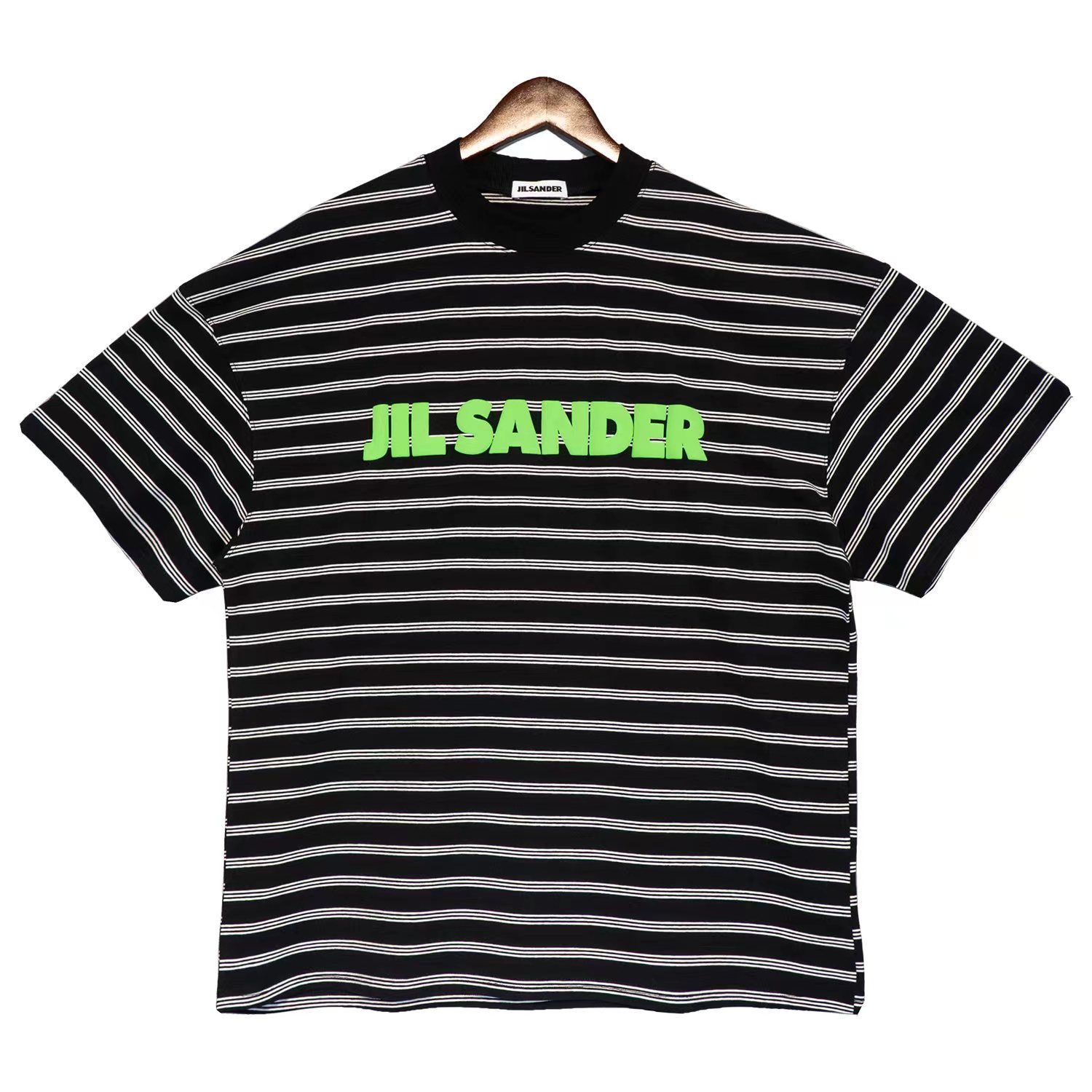 洗練された★JIL SANDERジルサンダー★ボーダーオーバーサイズシルエットTシャツ