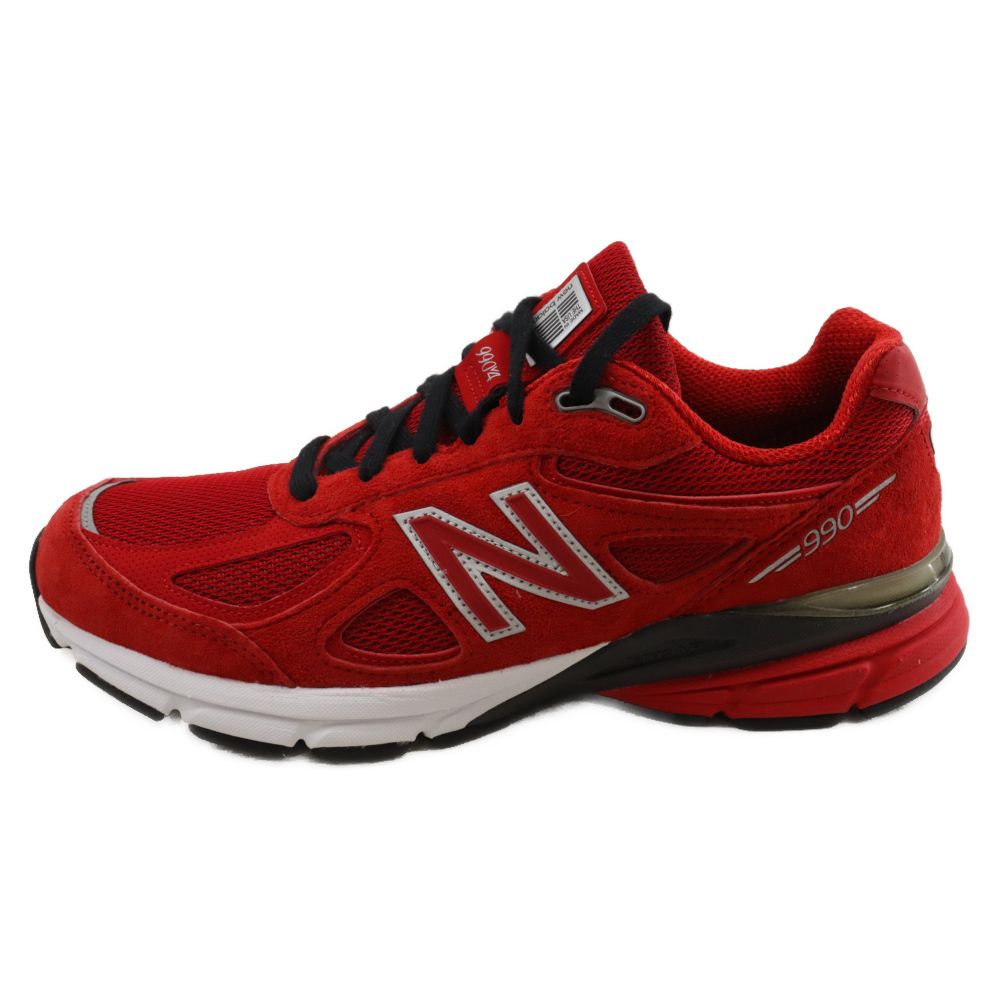 New Balance ニューバランス USA製 M990RD4 メッシュ ローカットスニーカー レッド US9/27.0cm New Balance (ニューバランス) USA製 M990RD4 メッシュ ローカット