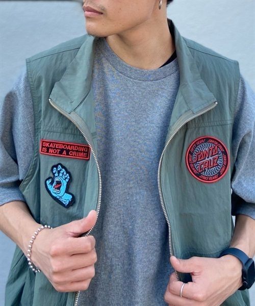 SANTA CRUZ ベスト　ベージュ ムラスポ公式】SANTA CRUZ サンタクルーズ SC SPRING VEST