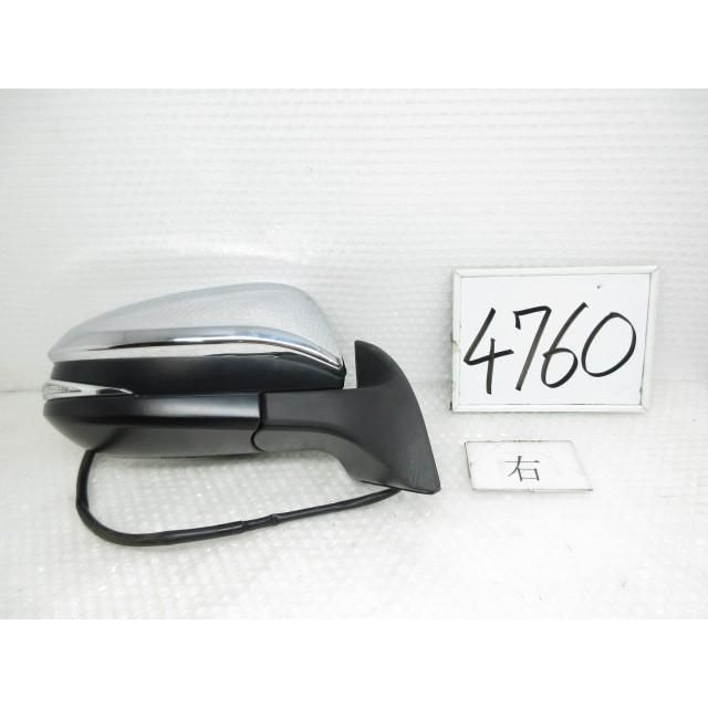 27年 ヴォクシー DBA-ZRR80W 右サイドミラー ドアミラー メッキ 87910-28B50 203800 4760