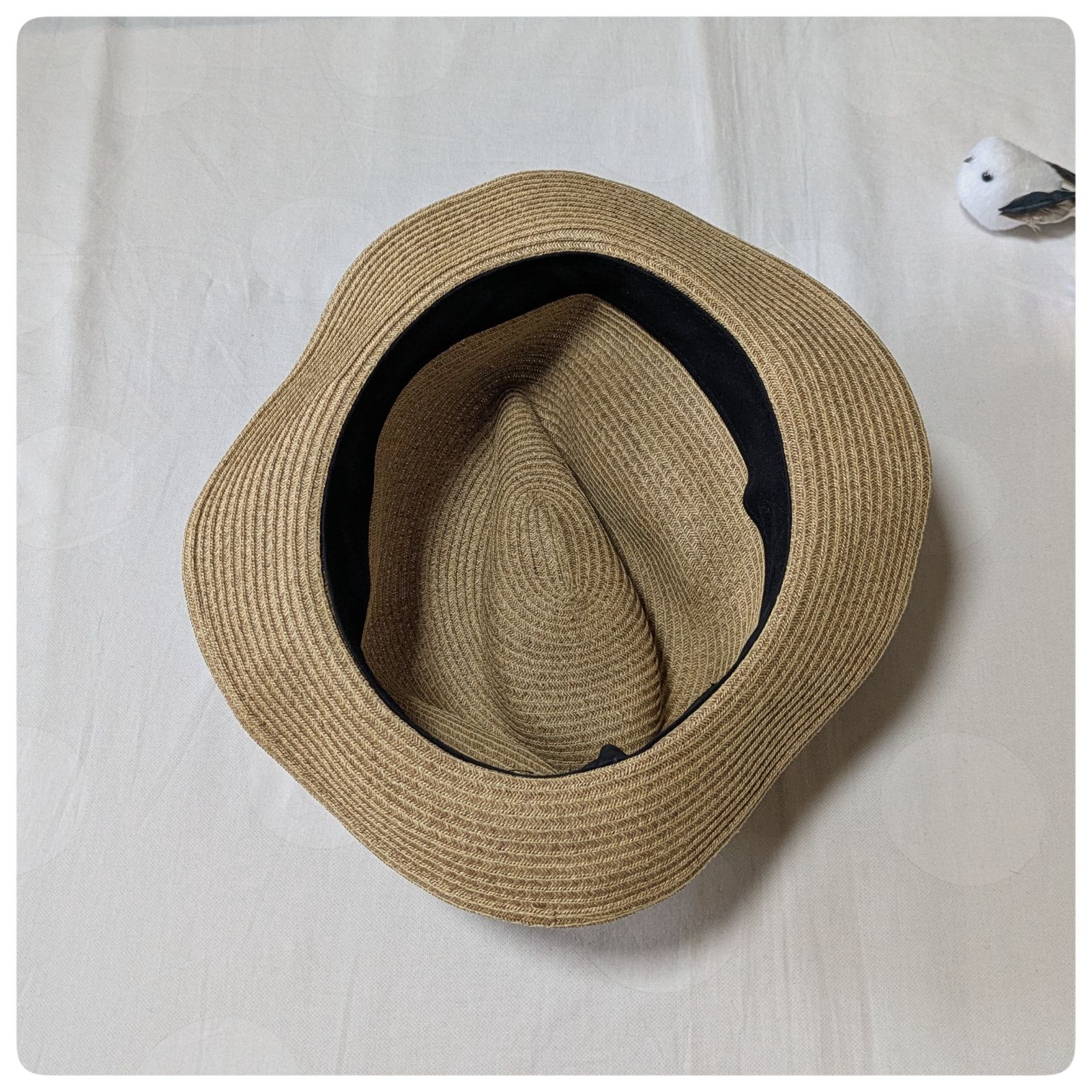 美品　カシラ　麦わら帽子　麦わら　ストロー CA4LA カシラ ストローハット 中折れハット 麦わら帽子 - メルカリ