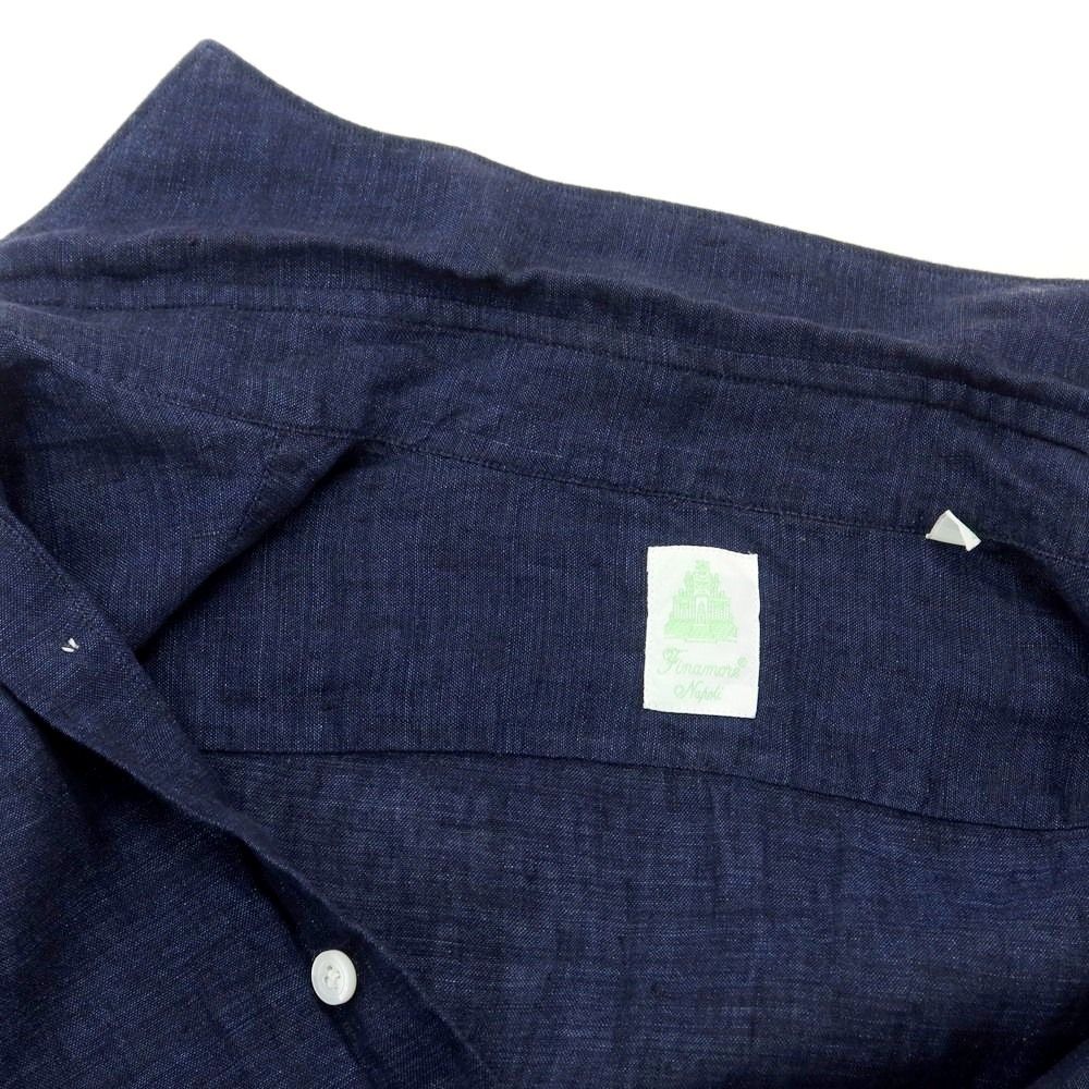 中古】フィナモレ Finamore リネン ホリゾンタルカラー