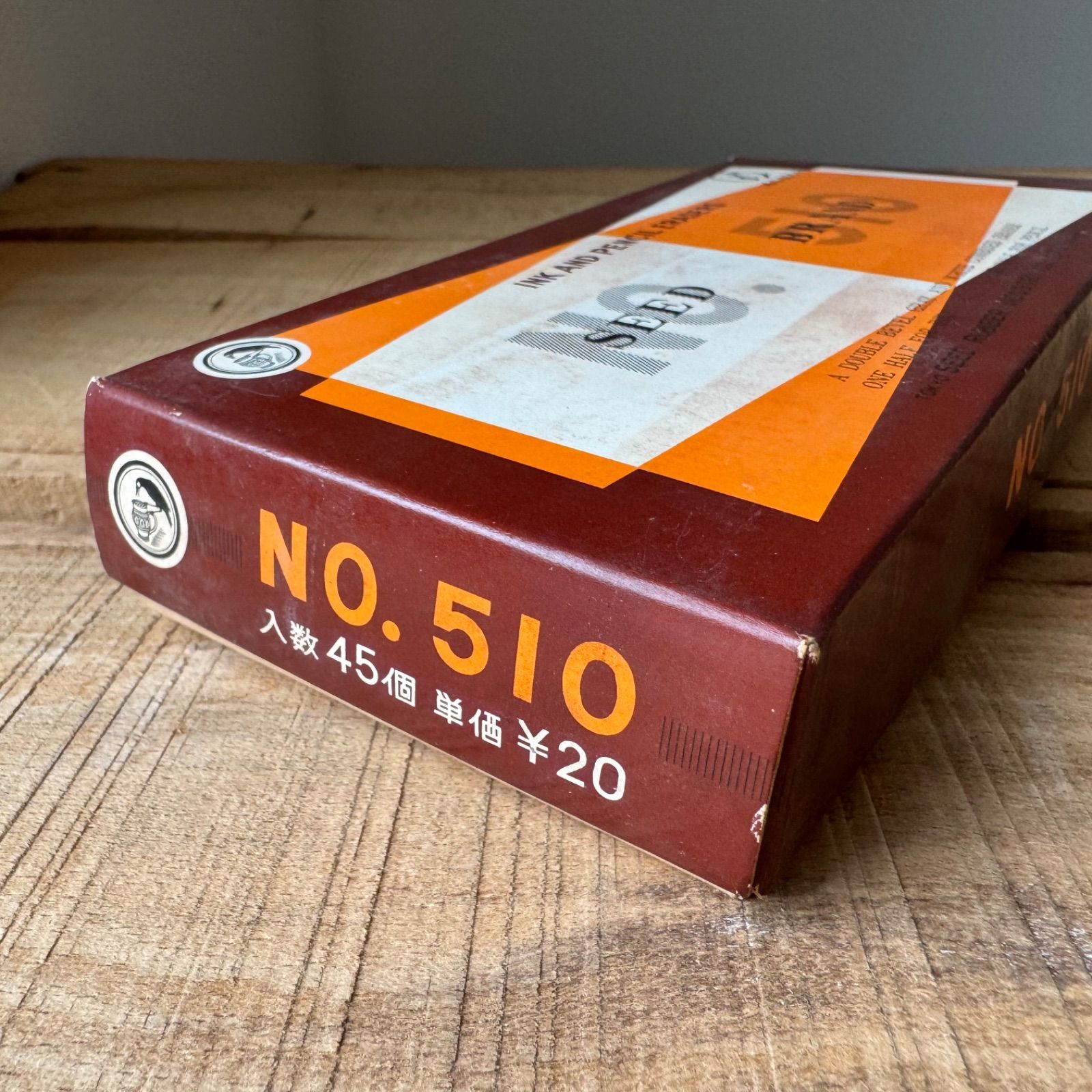 廃番】SEED brand No.510 半砂 45個入 昭和レトロ 文房具 - メルカリ