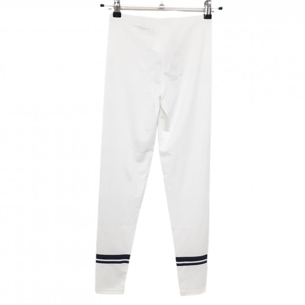 PEARLY GATES - 【新品】PGGパーリーゲイツ レギンスパンツ 白×ネイビー ロゴプリント スパッツ レディース FR ゴルフウェア PEARLY GATES 新品】PGGパーリーゲイツ レギンスパンツ 白×ネイビー ロゴ