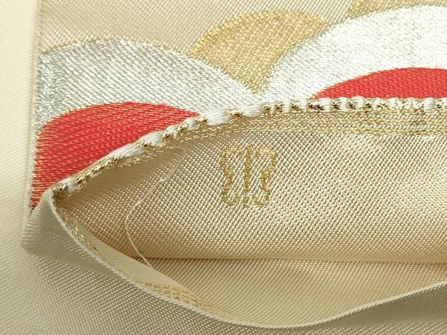 5k2268 袋帯　絹　西陣織　松文　金色　銀色　白　青　柄物　和装　着物 袋帯 | kimono Re:和 [online store] キモノリワ 着物 帯