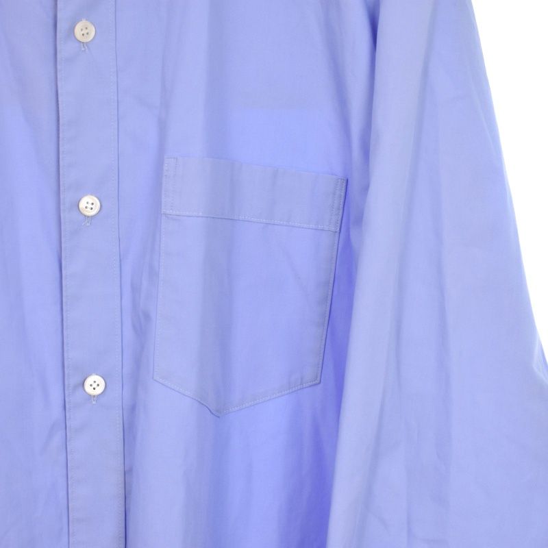 【中古】ベッドフォード BED J.W. FORD 23SS ロングシャツ 長袖 バンドカラー 2 青 ブルー 23SS-B-BL04 メンズ ベッドフォード BED J.W. FORD 23SS ロングシャツ 長袖 バンドカラー 2