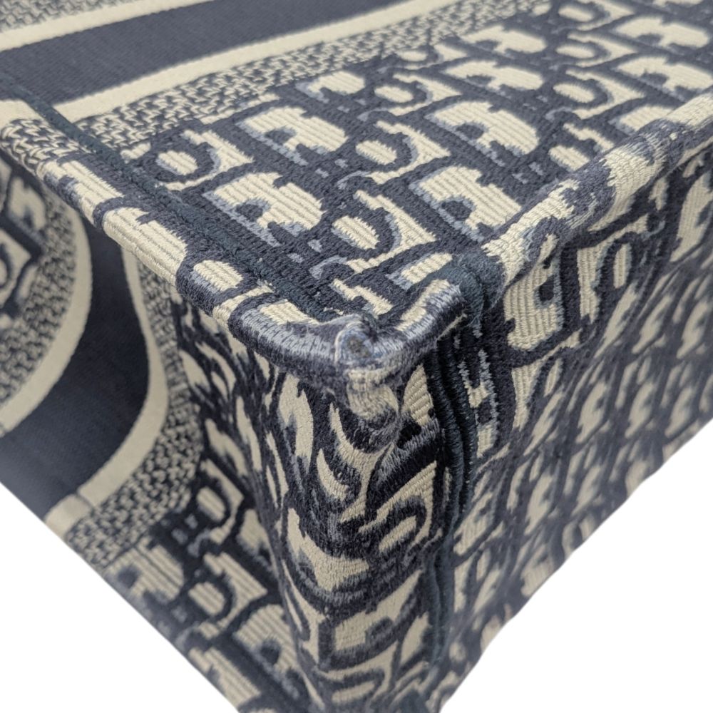 Christian Dior クリスチャン ディオール トートバッグ ブックトート スモール キャンバス ネイビー 紺 ベージュ レディース ハンドバッグ 人気 お洒落 メンズ ユニセックス DECORATOM_COM_BR