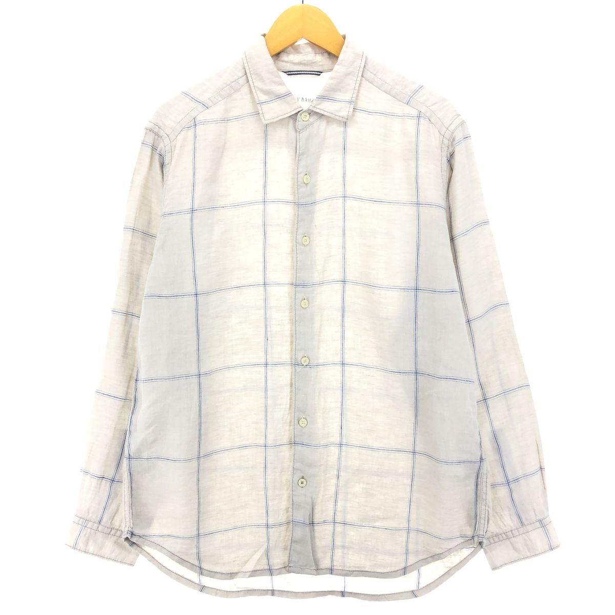 古着 TOMMY BAHANA RELAX 長袖 リネンシャツ メンズS/eaa422425