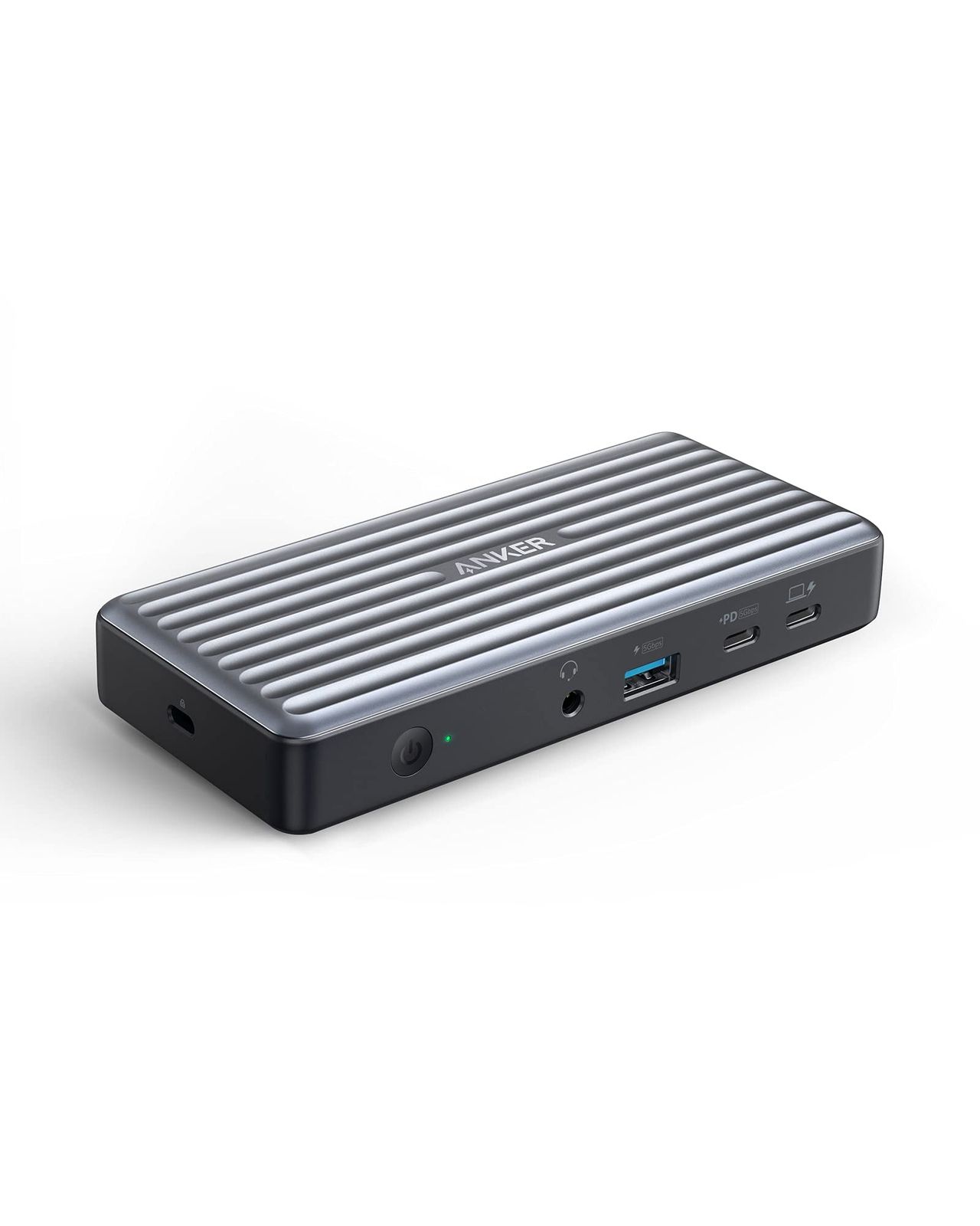 Anker PowerExpand 9-in-1 USB-C PD Dock ドッキングステーション 60W出力 20W USB Power Delivery|4K対応 HDMI ディスプレイAポート 1Gbps イーサネットポート 3.5mmオーディオジャッ