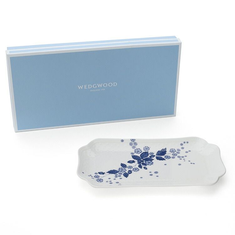 新品 ウェッジウッド ストロベリー ブルーム インディゴ フィッシュ