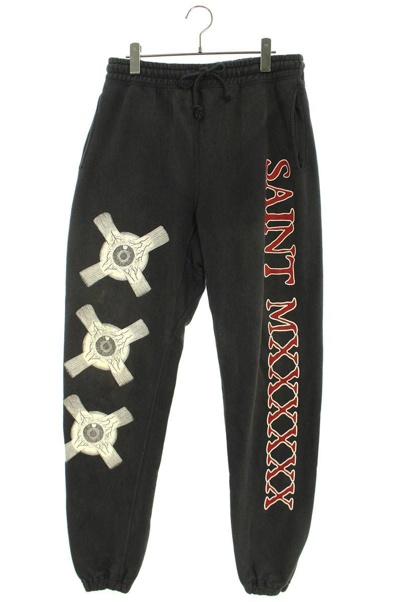 セントマイケル SAINT MICHAEL 23SS SWEAT PANTS EYEBALL SM-S23-0000