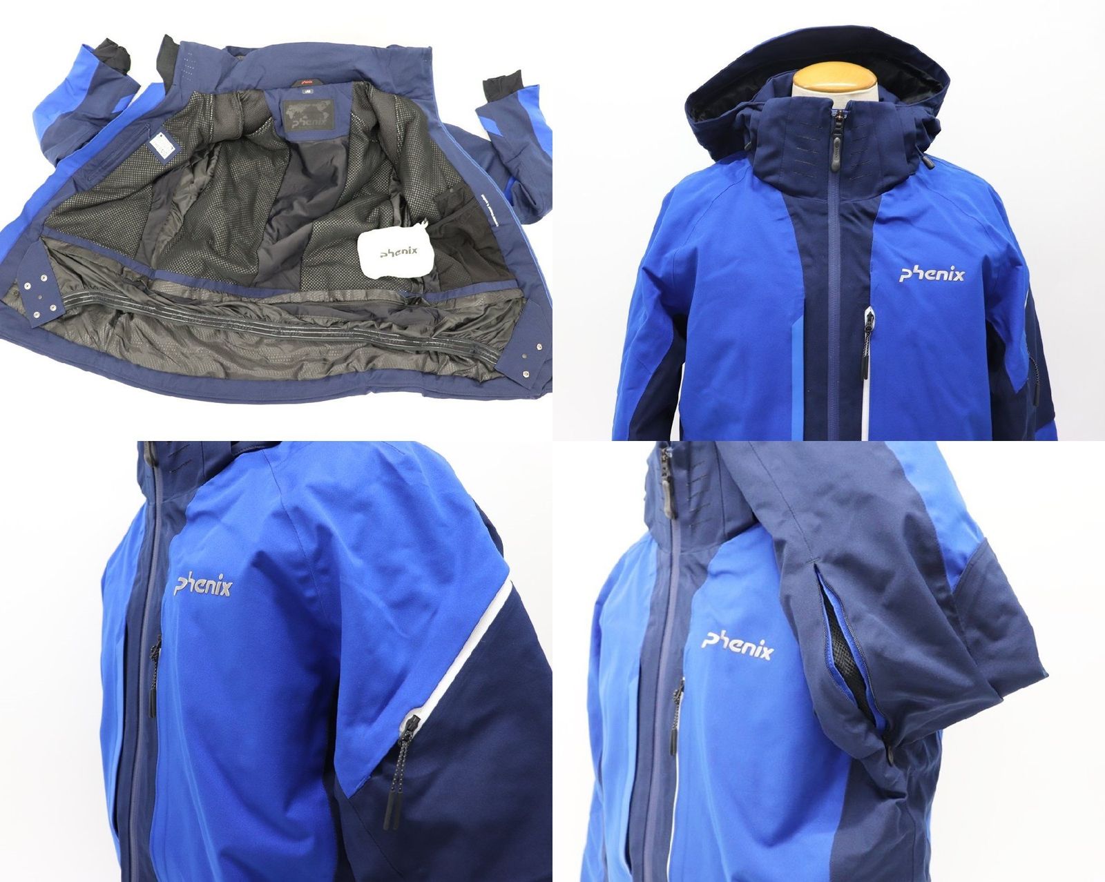 phenix - Phenix フェニックス メンズ スキージャケット L/52 ブルー×ネイビー ES7720T11 スポーツ R2503-125 Phenix フェニックス メンズ スキージャケット L/52 ブルー