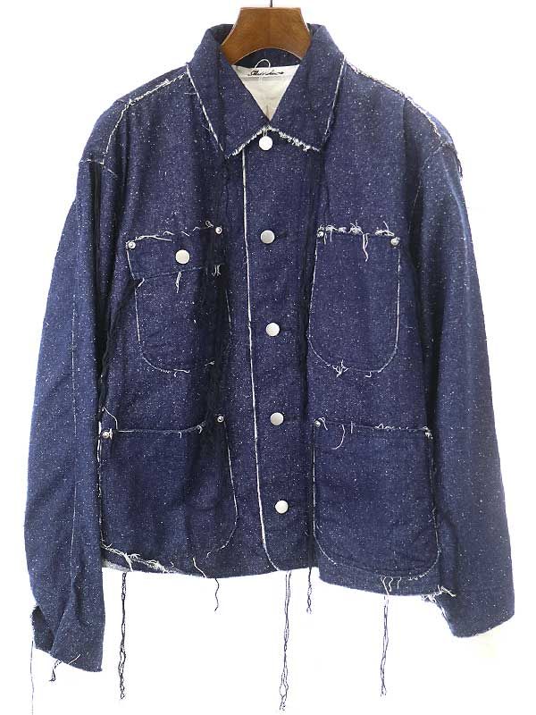 midorikawa.... ミドリカワ 19SS INDIGO SILK JACKET ネップ加工シルク