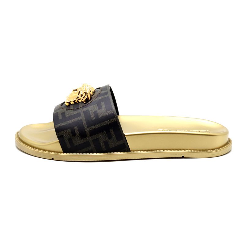 フェンディサンダル 楽天市場】FENDI フェンディ FF Logo Slide FFロゴ スライド
