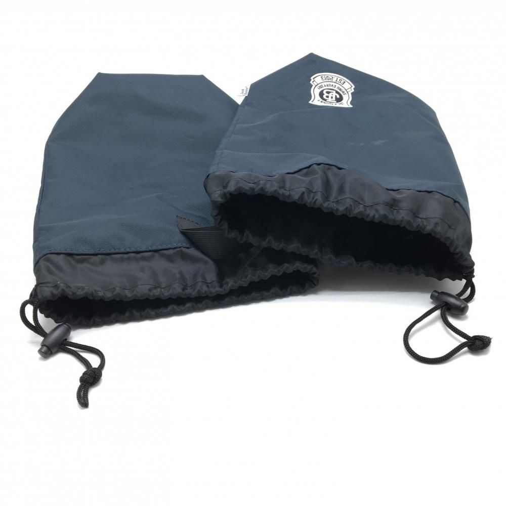 ジャックバニー シューズケース ネイビー×白 セパレート ロゴ刺しゅう