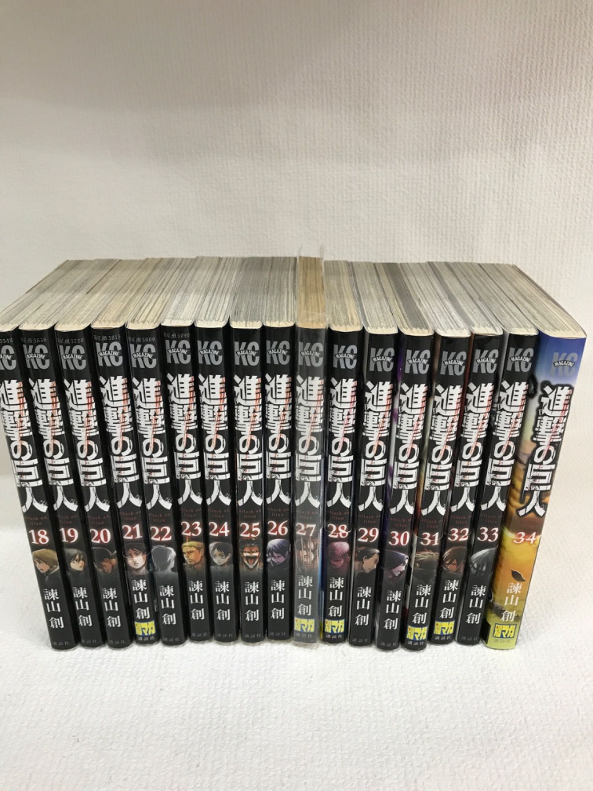☆ ① 進撃の巨人 1巻～34巻 全巻セット ※未開封巻あり 特装版