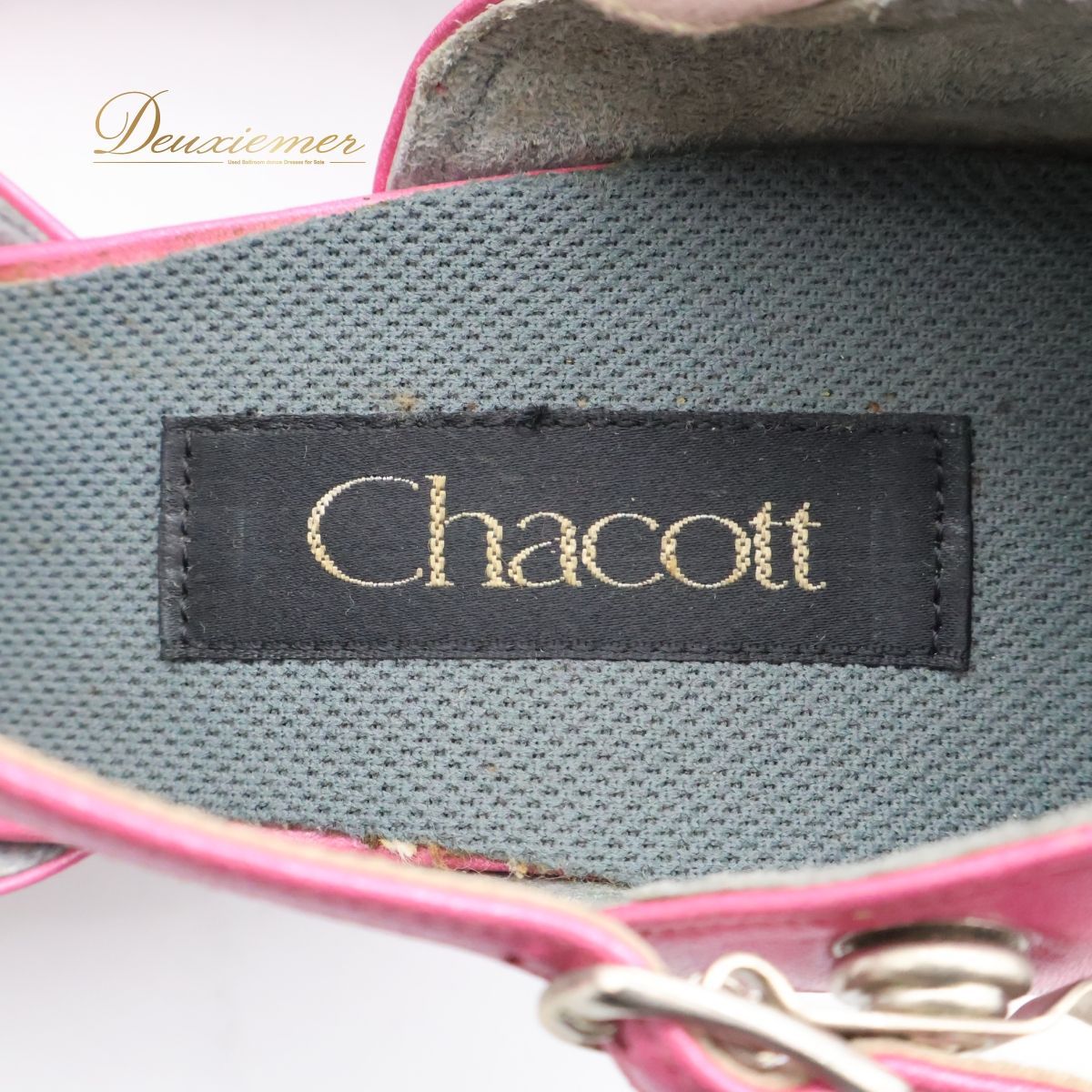 CHACOTT - 【社交ダンス用衣装】23 1/2CM Chacott チャコット ピンク系 ダンス シューズ 靴 ヒール ラテン レディース ベルト レッスン 社交ダンス シューズ ピンク系 チャコット レディース靴 ラテンシューズ 踊り用靴 レッスンシューズ ダンスレッスン 社交ダンス用衣装】23 1/2CM Chacott チャコット ピンク系