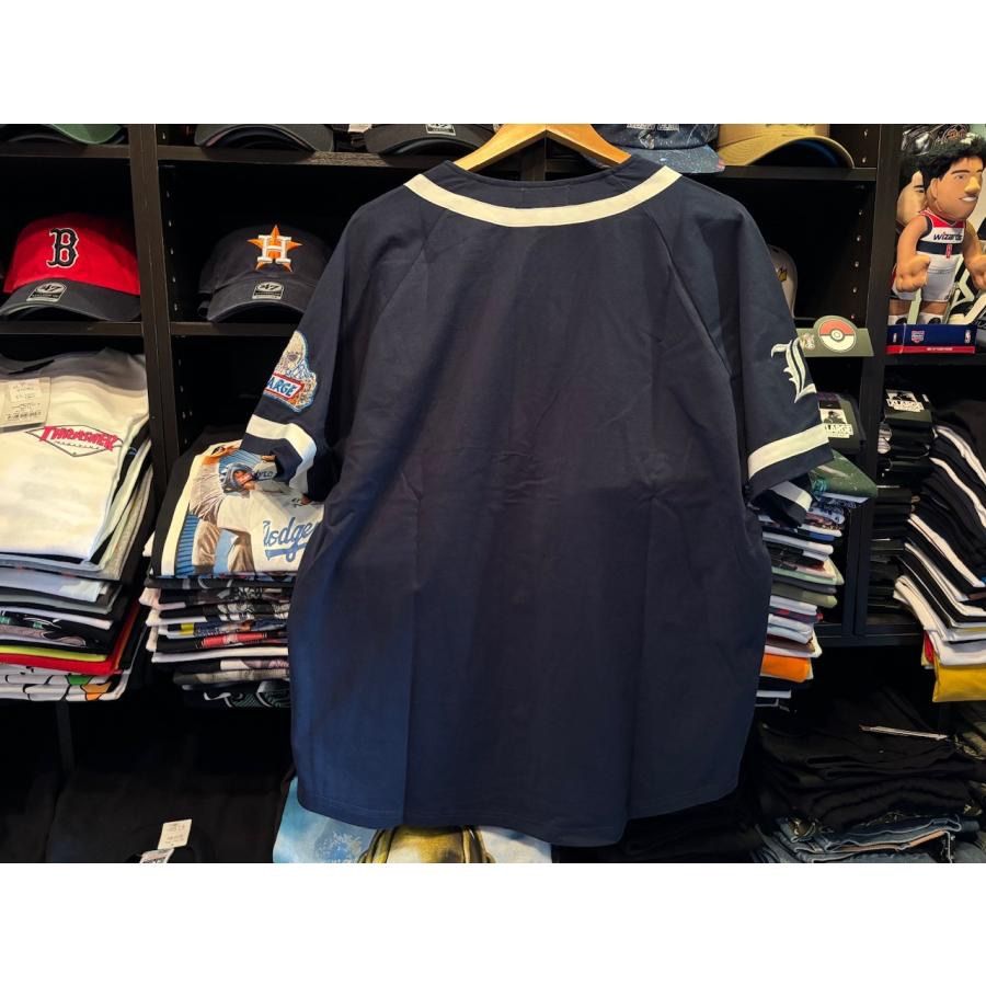 XLARGE EMBROIDERED BASEBALL SHIRT NAVY Lサイズ ¥8800+送料