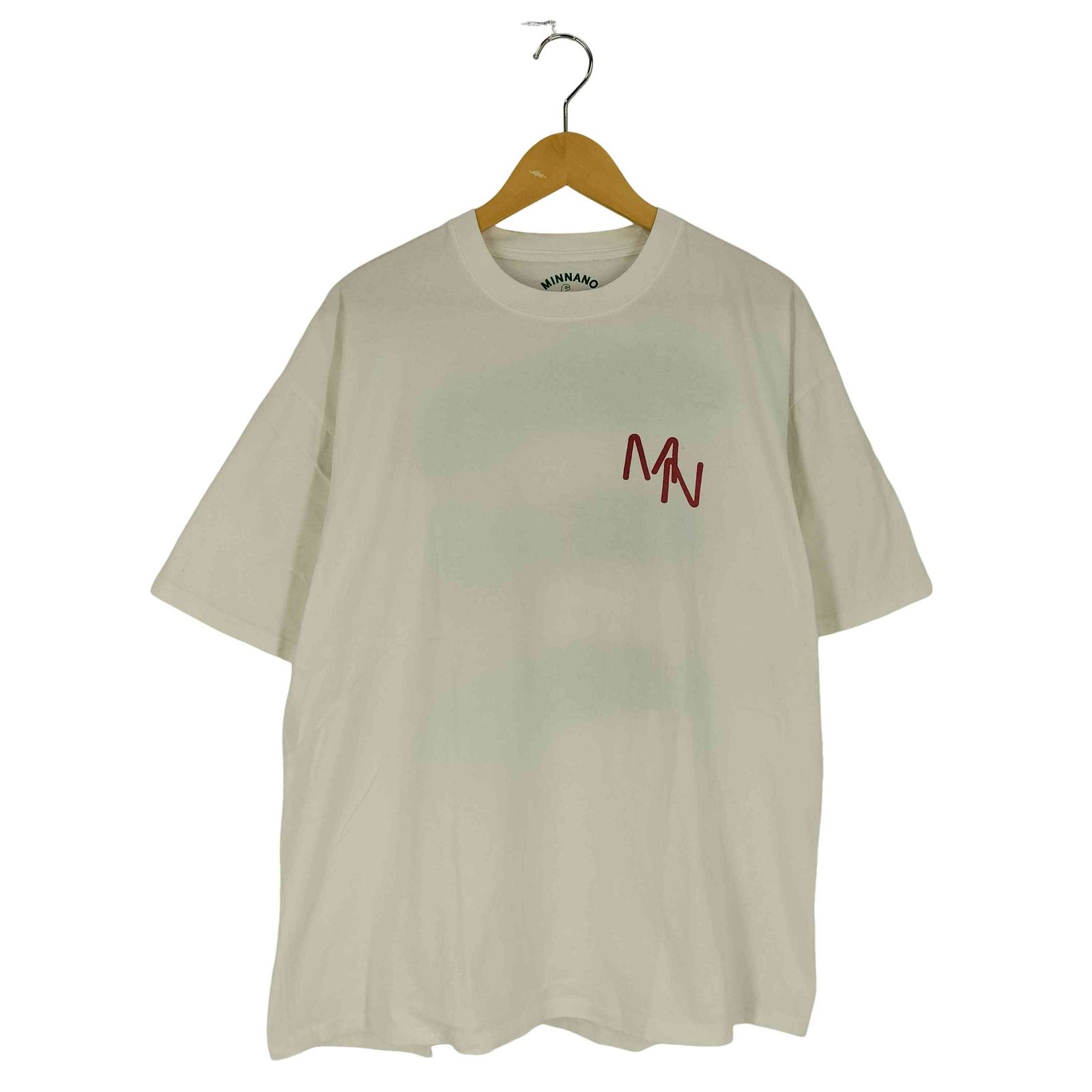 ミンナノ MIN-NANO TUFF COTTON 両面プリント クルーネック Tシャツ メンズ import：XL 
