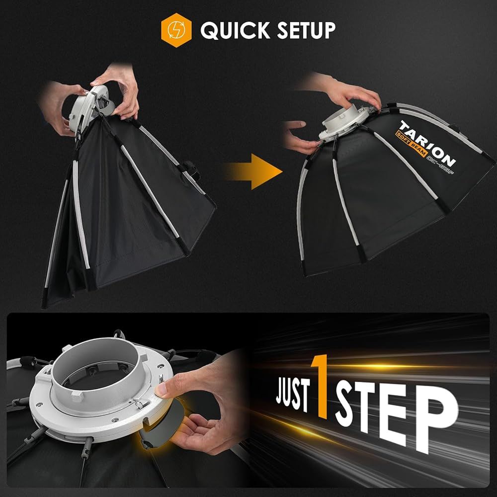 1 TARION 八角形ソフトボックス120cm ボーエンズマウント OC-120F S型ブラケットを含む