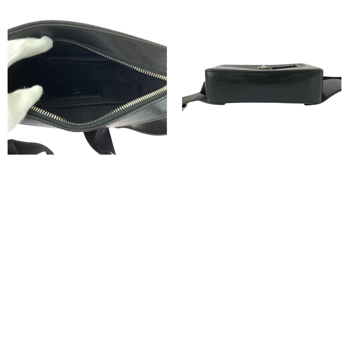 Vivienne Westwood ヴィヴィアンウエストウッド ブラック 黒 シルバー金具 レザー ウエストバッグ バムバッグ レディース 505387 DECORATOM_COM_BR