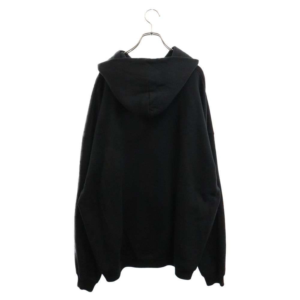 【BALENCIAGA】Large Fit Hoodie ラージフィット フーディー Balenciagaのブラック Agaicnelab ラージフィット フーディが