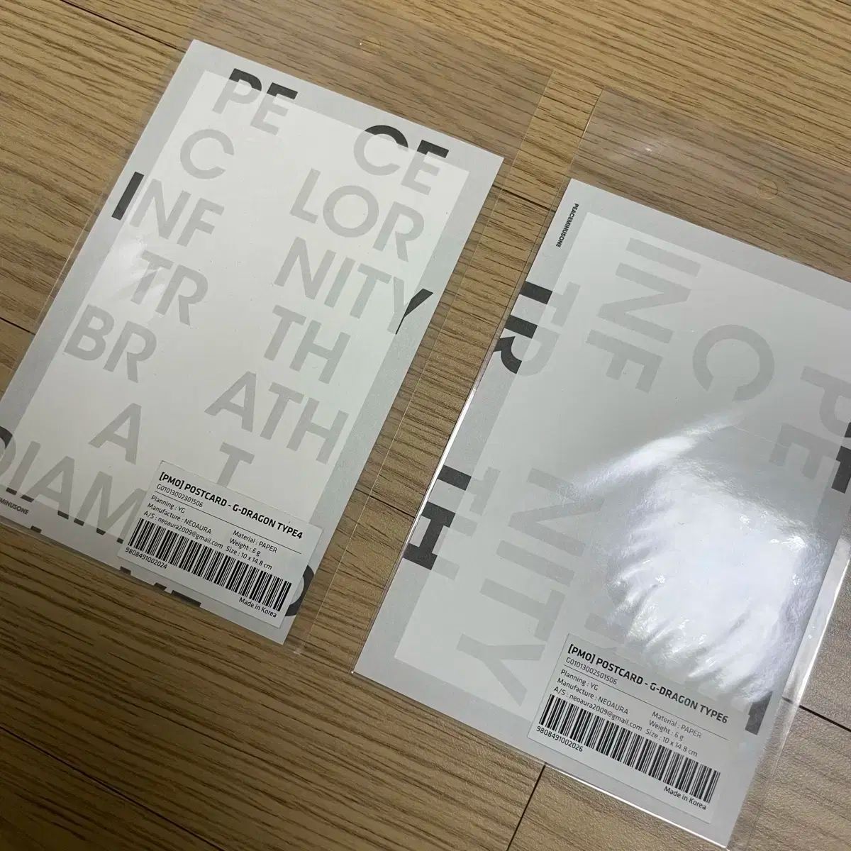 G-DRAGON(ジードラゴン) PEACEMINUSONE 展示 ポストカード 2 チャン