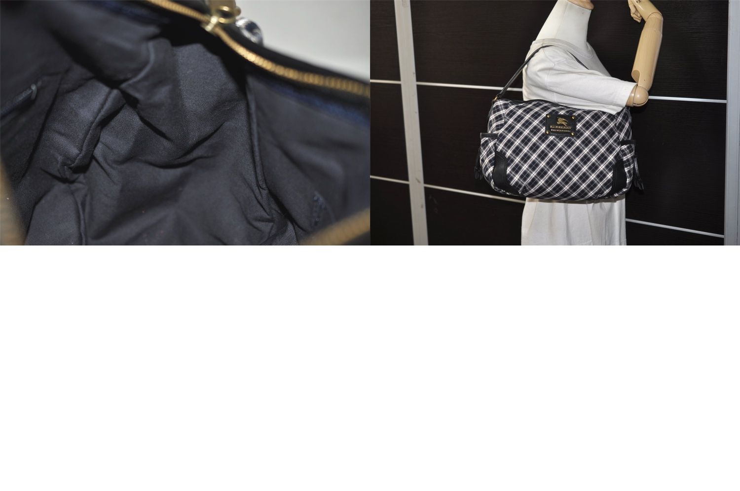 ハンドバッグ バーバリー柄好きの方へ BURBERRY BLUE LABEL バーバリーブルーレーベル チェック柄