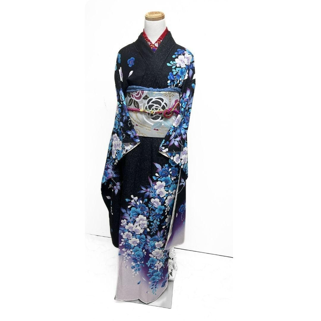 振袖6点セット】 振袖 振袖帯 銀通し 銀彩 桜花 晴れの日 成人式 卒業