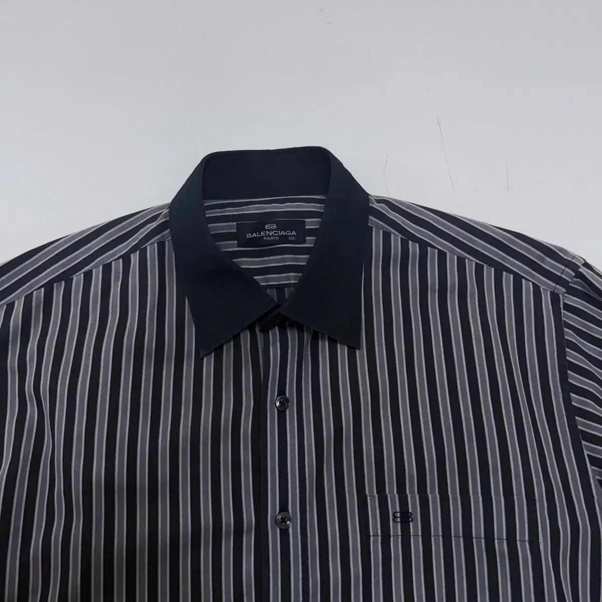 BALENCIAGA ストライプシャツ Balenciaga ストライプ シャツ | ブルー | FARFETCH JP