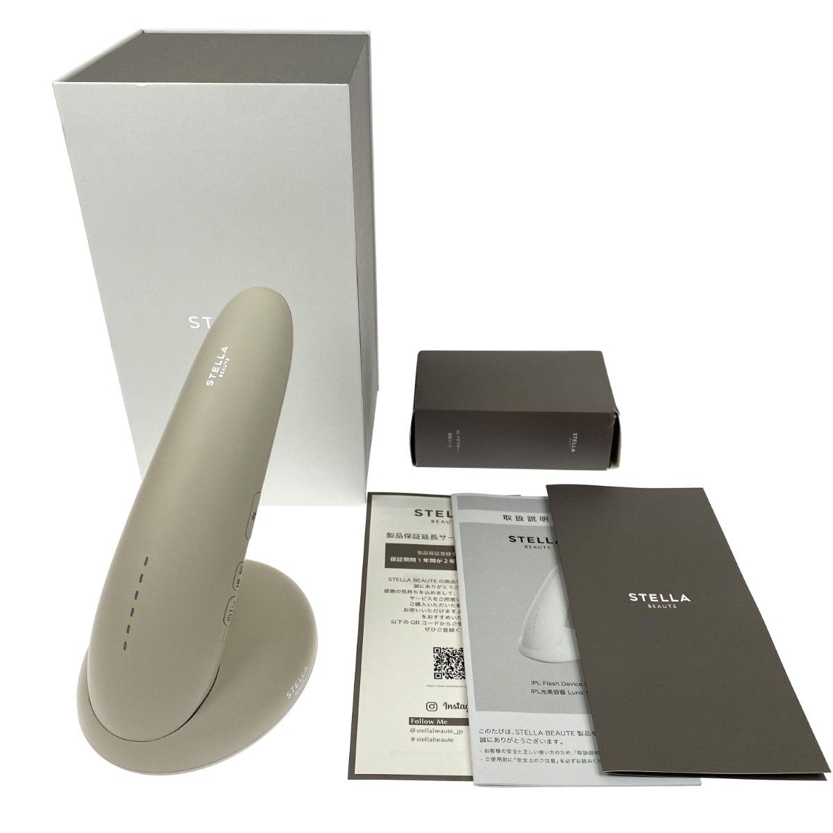 STELLA BEAUTE ステラボーテ IPL光美容器 Luna ルナ SB-IFL01-02 ミルクティー ベージュ