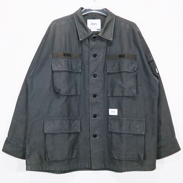 WTAPS 加工 ジャングル シャツ ジャケット コットンサテン