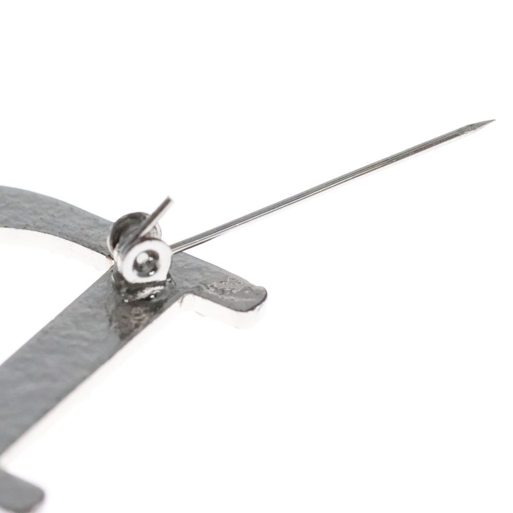 Dior ディオール ブローチ Dロゴ シルバー ラインストーン Dior ディオール ブローチ Dロゴ シルバー ラインストーン