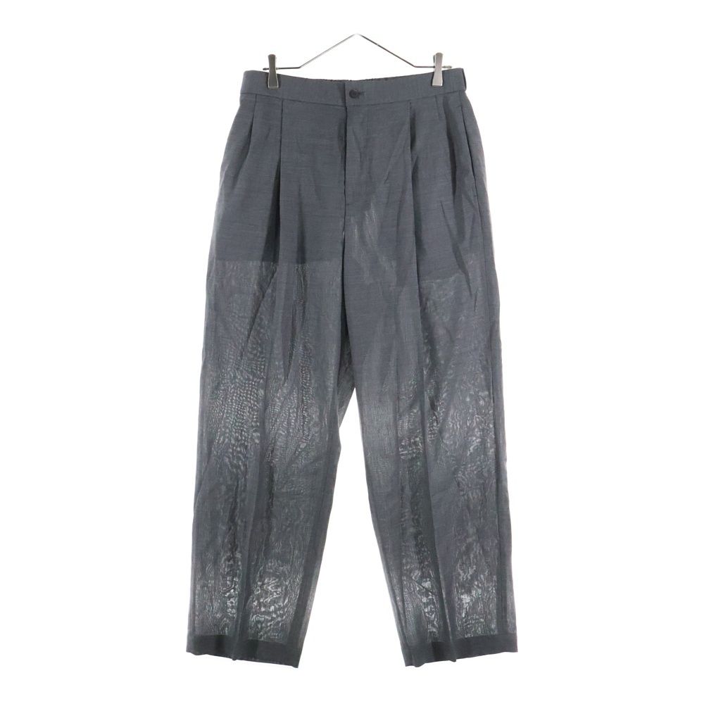 ATON エイトン TWIST WOOL TROPICAL TWO TUCKED EASY ツイスト ウールトロピカル ツータック イージーパンツ グレー 8004467