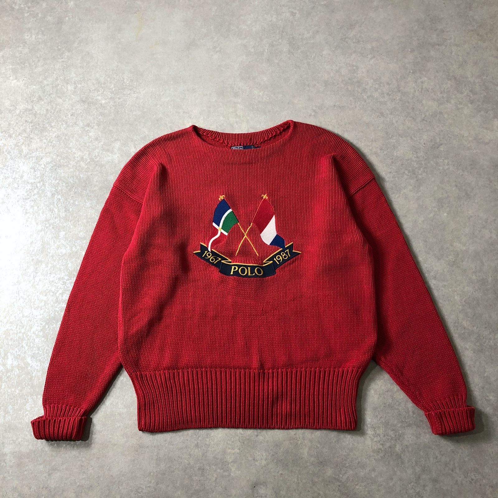 90年代 RALPH LAUREN ヴィンテージ CROSS FLAG クロスフラッグ 