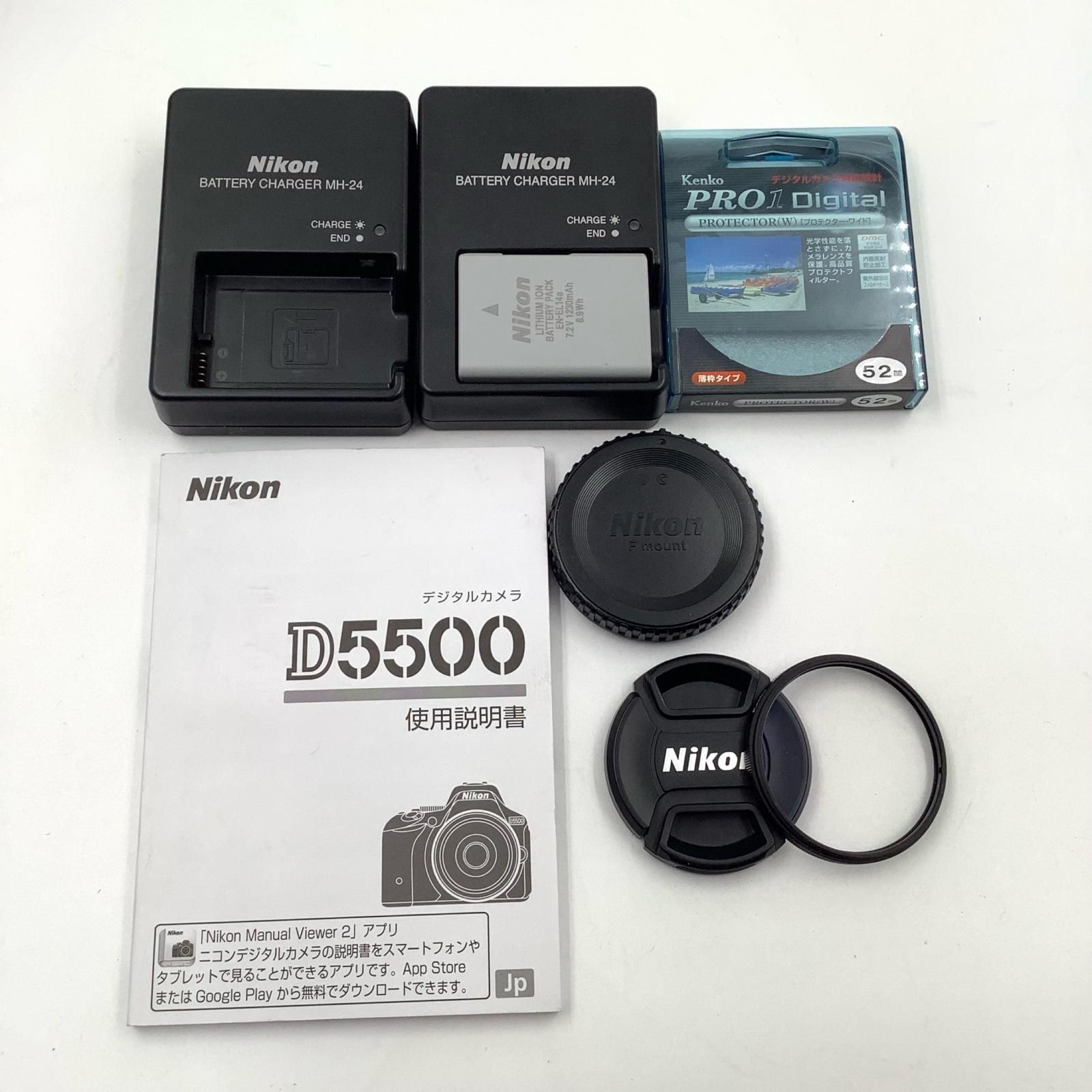 全額返金保証】【最速発送】Nikon デジタル一眼 D5500 18-55 VR II