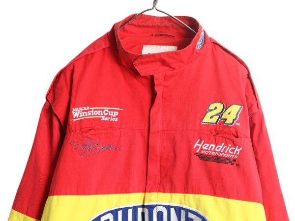 CHASE AUTHENTICS 90年代 チェイス DUPONT デュポン ジェフ ゴードン NASCAR レーシングジャケット XL 長袖 |  古着屋 EAGLEBASE