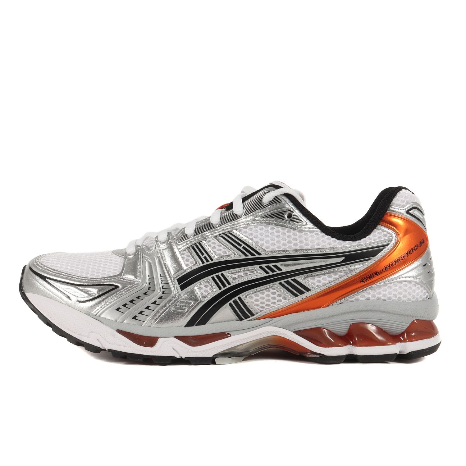 新品 asics アシックス サイズ:27.5cm 23AW GEL-KAYANO 14 (1201A019-109) ゲルカヤノ フォーティーン ホワイト ピカントオレンジ US9.5 ローカット スニーカー シューズ 靴【メンズ】