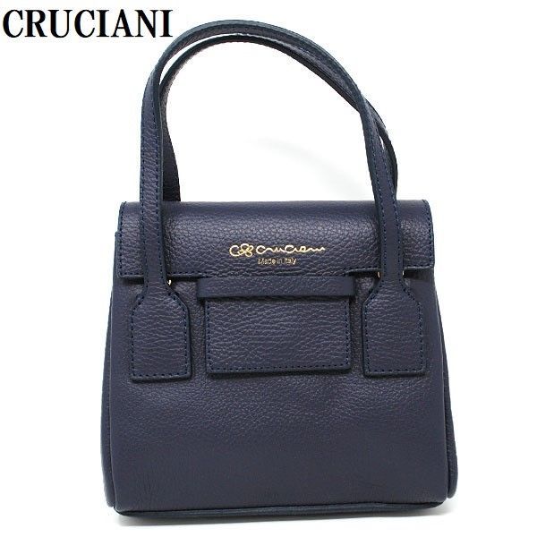 CRUCIANI クルチアーニ 2way トートバッグ ショルダーバッグ ネイビー