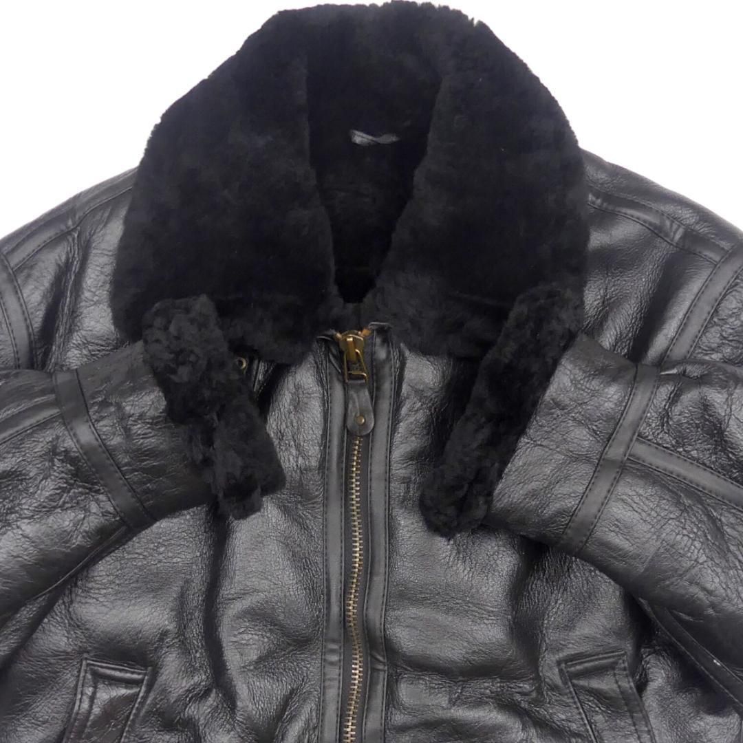US ARMY TYPE B-3 シープ　ムートンフライトジャケットメンズM古着 80s US SHEEPSKIN シープスキン B-3 ムートン フライト