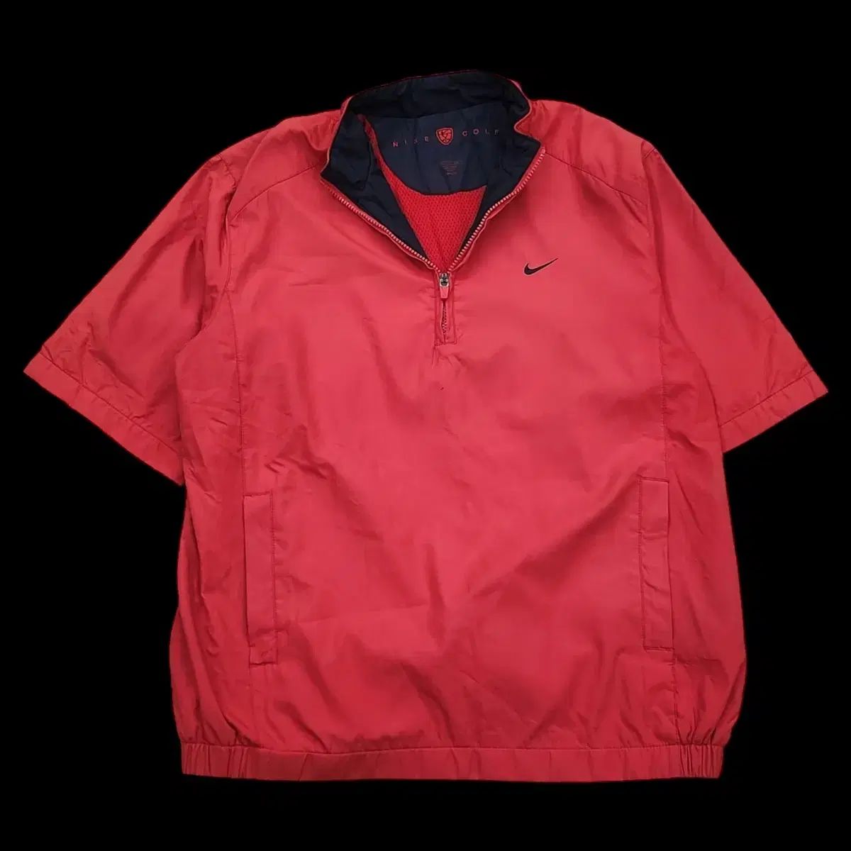 【雷市場（ポンジャン）商品韓国直送】2XL Nike(ナイキ） オールドスクール スウッシュ ハーフジップ 半袖 ウインドブレーカー
