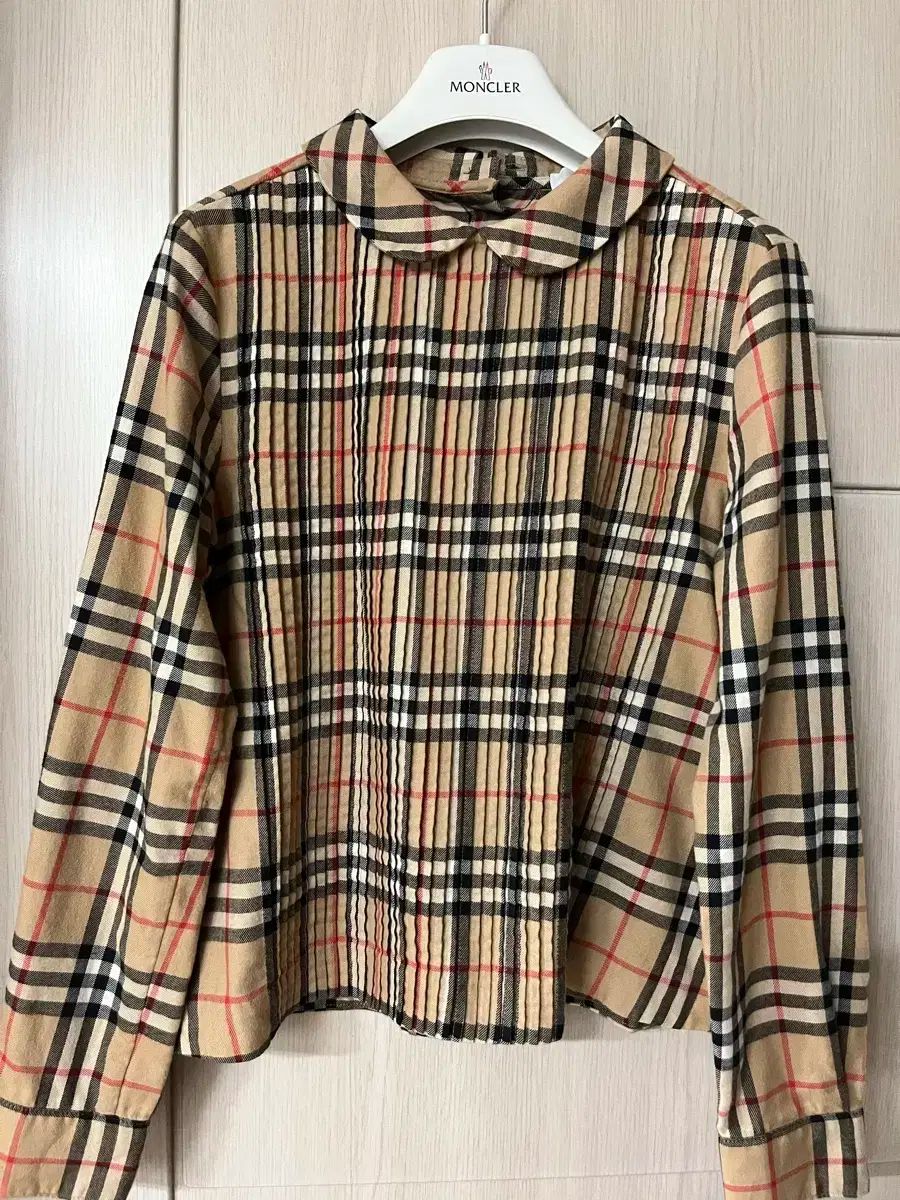 BURBERRY バーバリー キッズ チェック フリル ブラウス 12y