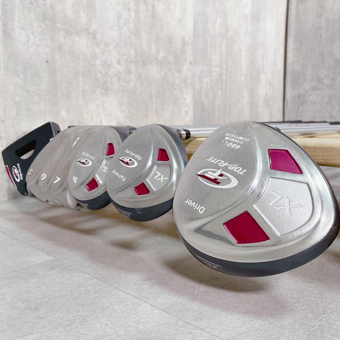 X840 TOP FLITE レディース ゴルフ クラブ ハーフ セット ピンク X840 TOP FLITE レディース ゴルフ クラブ ハーフ セット ピンク