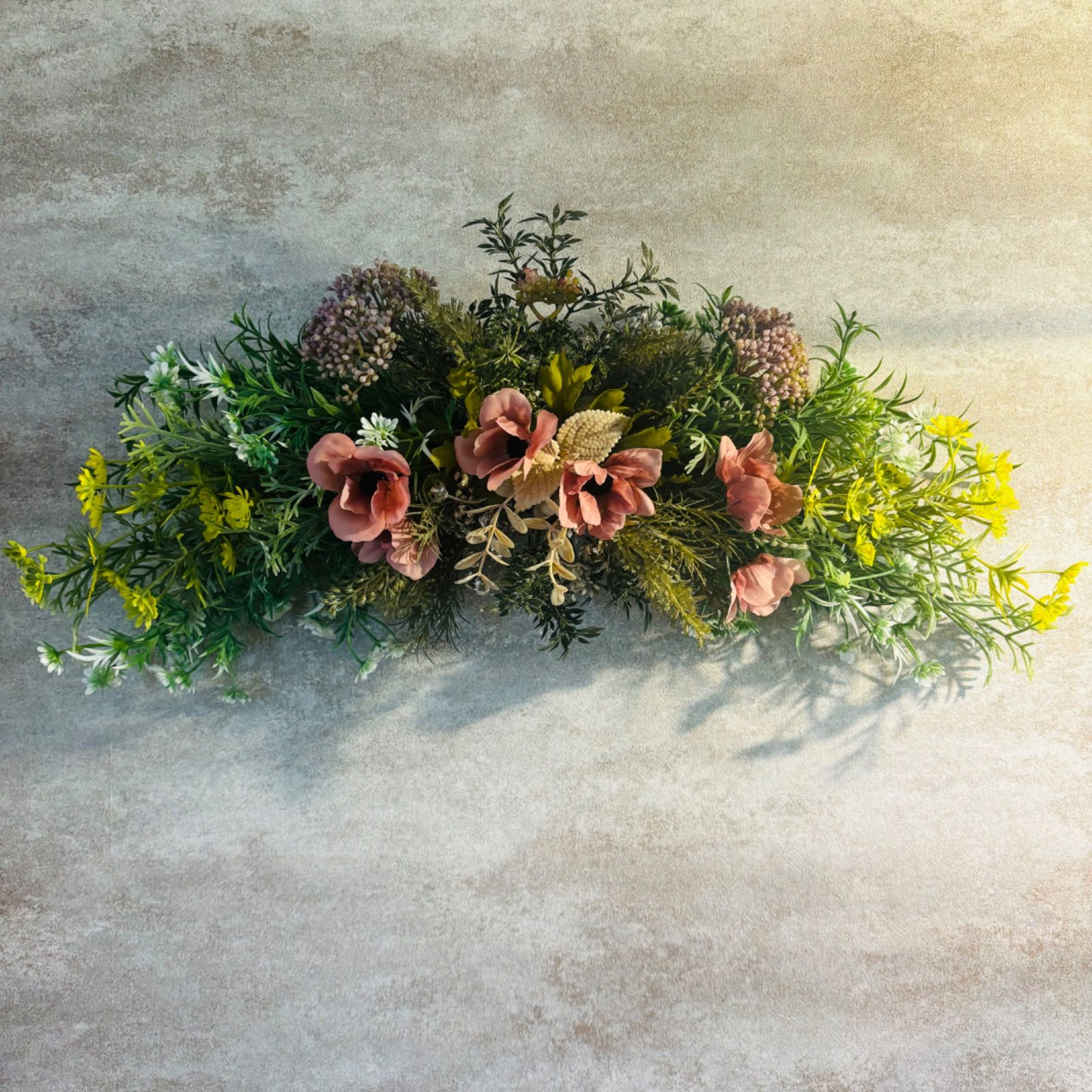 colore フェイクグリーン アーティフィシャルフラワー 50cm 横長