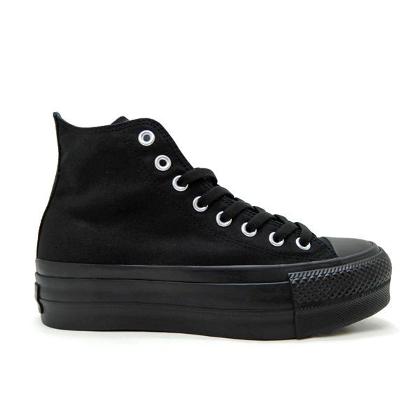 【美品】コンバース オールスター リフテッド 厚底スニーカー 24cm ブラック CONVERSE ALL STAR (R) LIFTED HI 