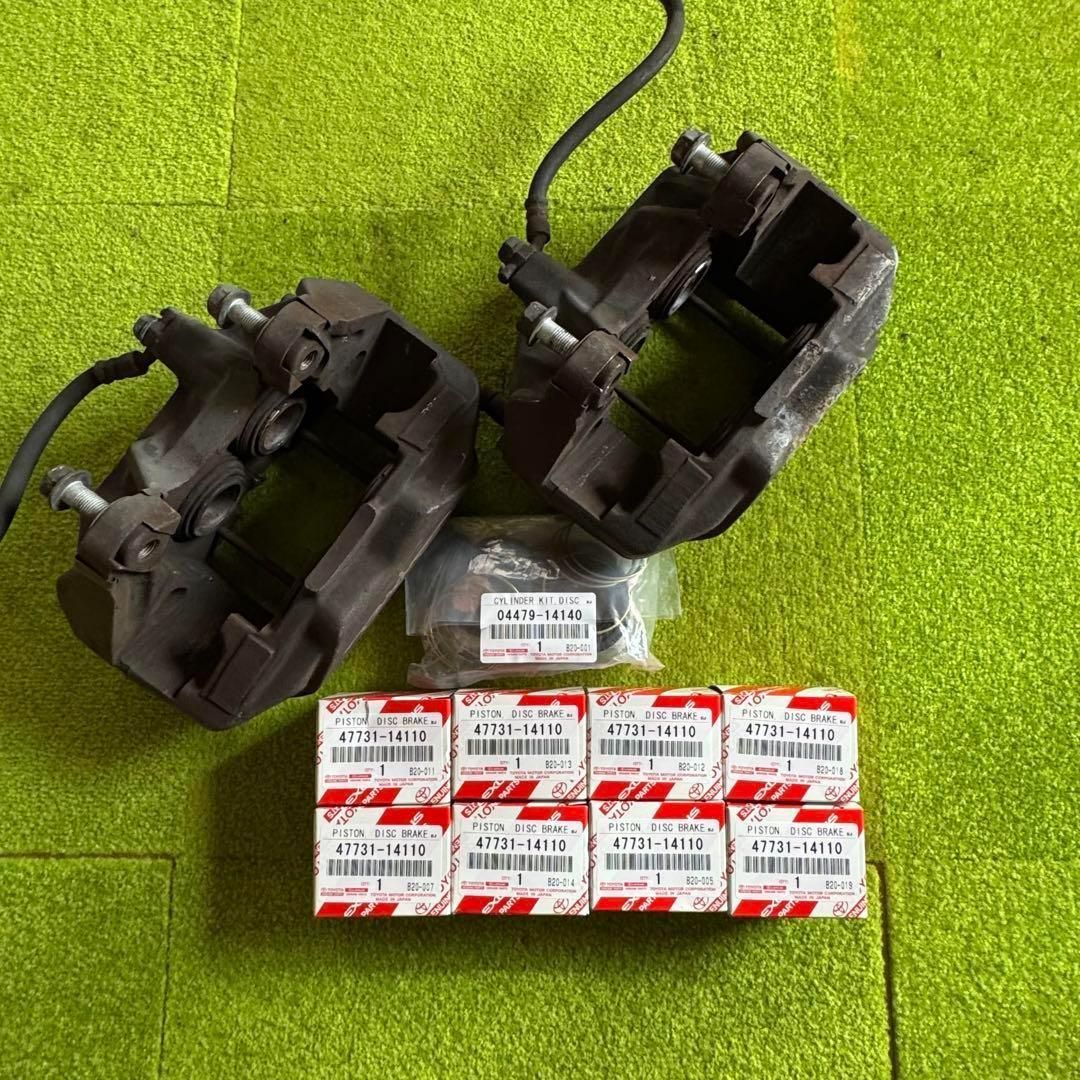 80スープラ フロント ブレーキキャリパー ピストン オーバーホールキット付き