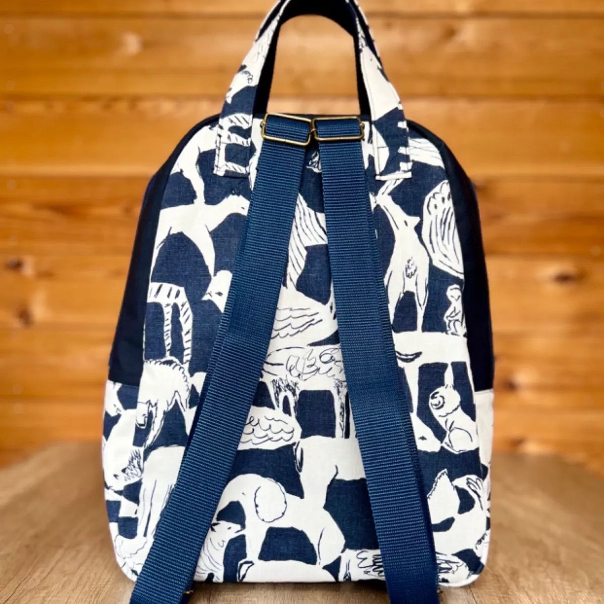 ミナペルホネン両開きリュックハンドメイド